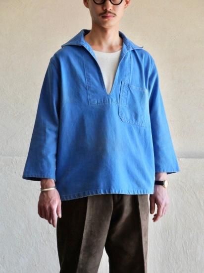 1970~80's Vintage Fisherman Cotton Smock