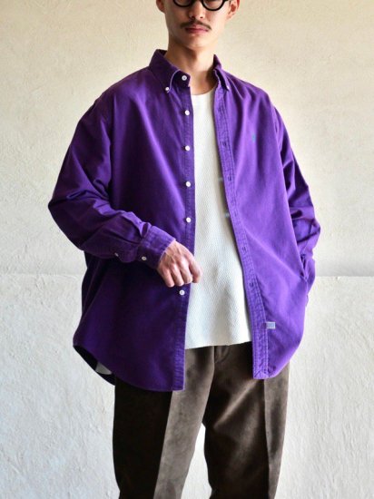 1990's RalphLauren Chamois B.D.Shirt, Purple