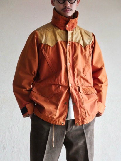 1970's Vintage Rocky Mountain Featherbed GORE-TEX Nylon Parka, Fade-Orange