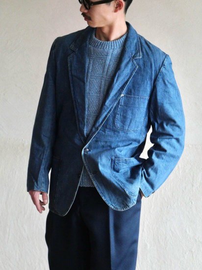 1980's NewMan Denim Tailored JKT, Made in France.
