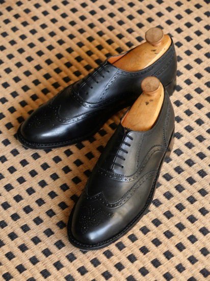 1990's Vintage Dack's Wing-tip Shoes, Black