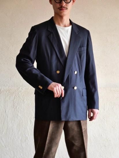 1980's Vintage Burberry Navy Blazer
