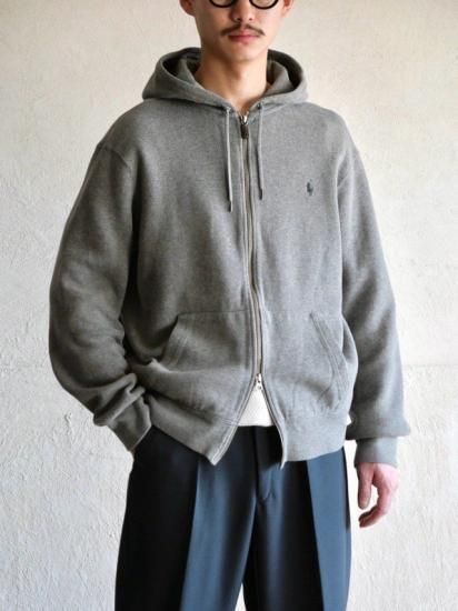 00's RalphLauren Cotton Sweat(Knit) Zip-up Parka