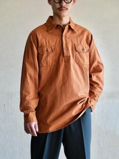 1970's L.L.Bean Vintage Cotton Canvas Shirt, Brick