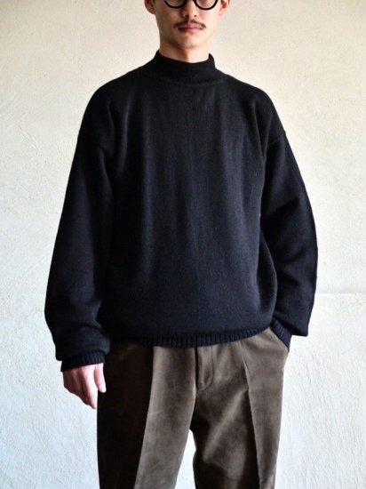1994's U.S.NAVY Mock-neck Knit Sweater, Black
