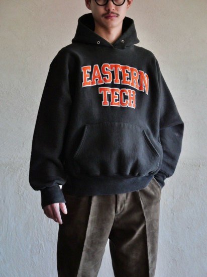 1990's Unknown R.W.type Sweat Hoodie, Black