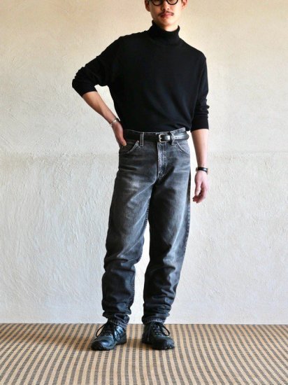 1990's Levi's550 Black, Relaxed-Fit Denim Pants /w.30"USA"