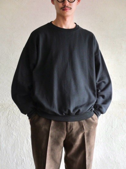1980~90's Blank-Black Sweat Shirt,Made in CA.