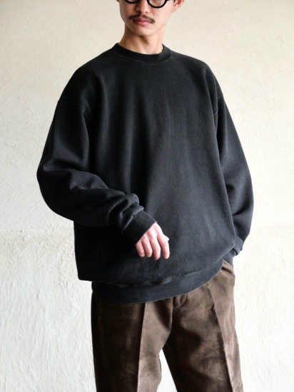 1980~90's Blank-Black Sweat Shirt,Made in USA.