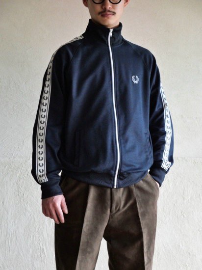 1990's Vintage FredPerry Track Jacket
Dark-Navy, Made in Portugal.