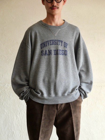 1990's Russell Front-gusset Sweat Shirt, "University of San Diego" Made in Mexico.