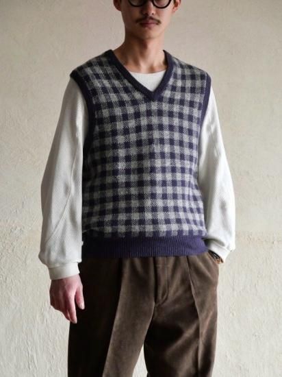 1990~00's BrooksBrothers Wool Knit Vest, Purple
