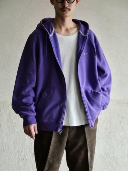 00's NIKE Zip-up Sweat Hoodie, Purple