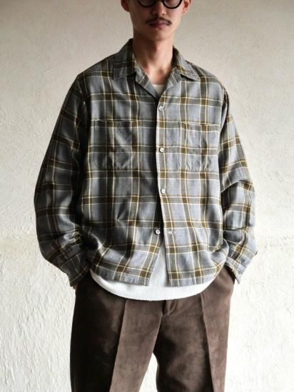 1960~70's VanHausen Acrylic&Wool Check Shirt