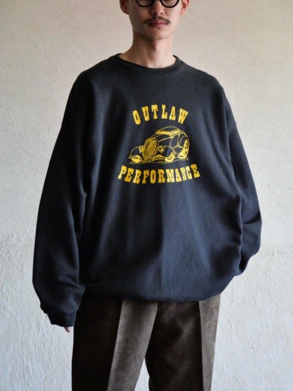 1980's Printed Sweat Shirt "Outlaw Performance"
