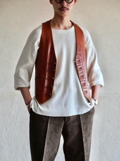 1970's "GEORGETOWN LEATHER DESIGN" Vest