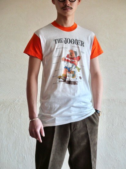 1980's Vintage Printed T-shirt "THE JOGGER"