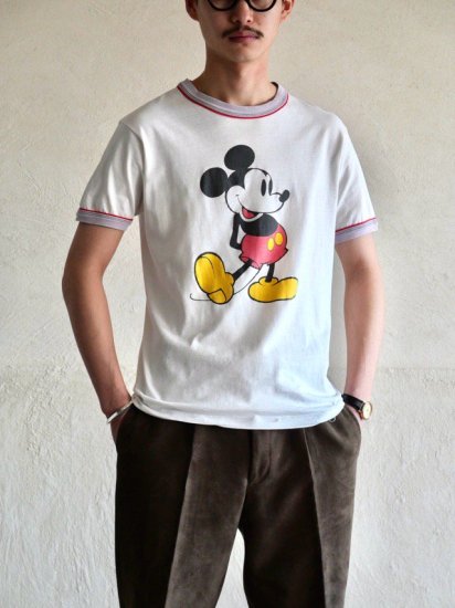 1980's Vintage MickeyMouse Trim T-shirt