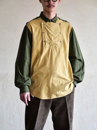 1980's CAMA style ZEBEDIA 2tone Cotton Shirt