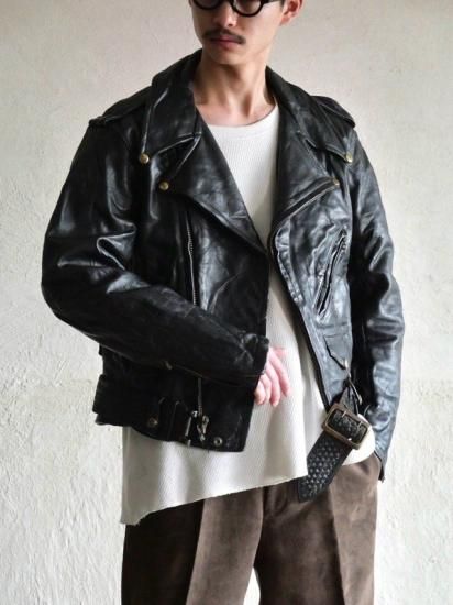 1970's Vintage BATES Leather Riders Jacket