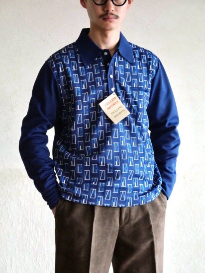 DEADSTOCK 1970's Vintage, Geometric Knit Shirt