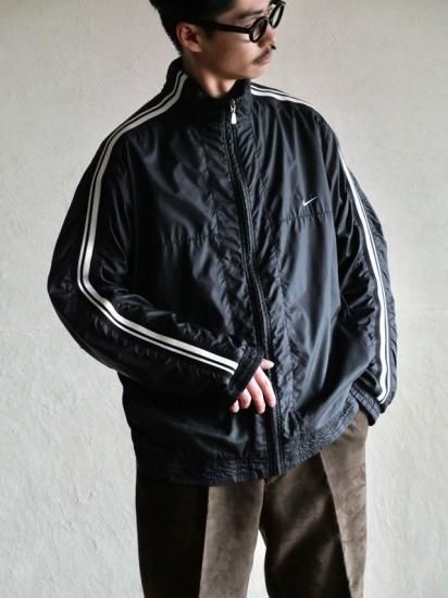 00's NIKE Nylon Training Jacket, Black&White