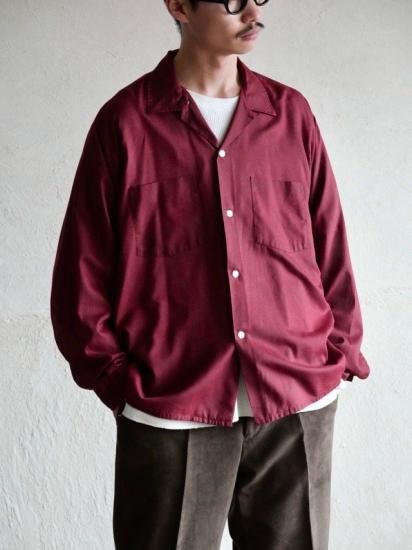 1960~70's Vintage "MANHATTAN" Open-collar Shirt