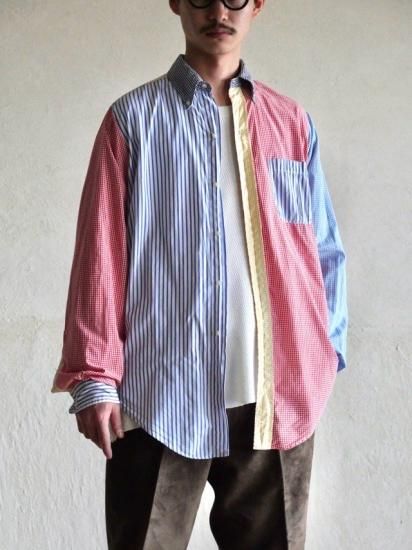 1960~70's Vintage BrooksBrothers FUN SHIRT CrazyCrazy Pattern, Gingham&Stripes&#8252;&#65038;