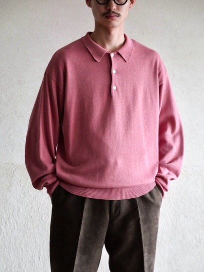1990's Vintage GAP Cotton Knit Polo Shirt, Pink