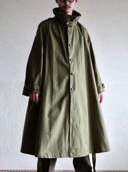 ~1940's Vintage French Military Motorcycle Coat