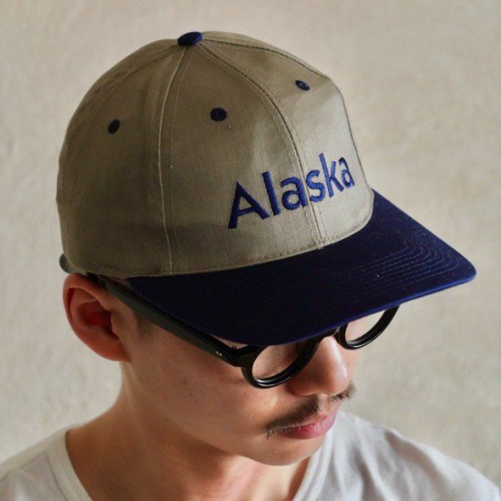 1990~00's Embroidered 2tone Cap "Alaska"
