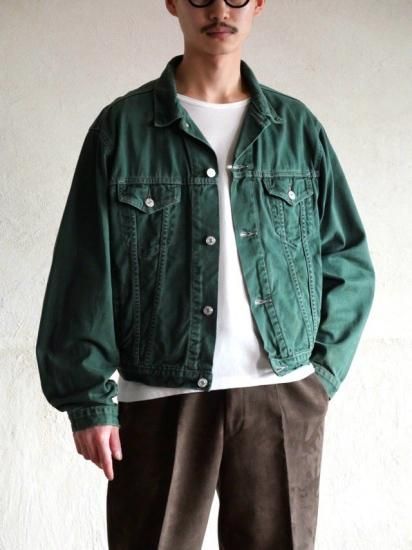 1980~90's Euro Vintage Levi's Trucker Jacket, Forest