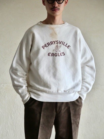 1950's Vintage Printed Sweat Shirt
"PERRYSVILLE EAGLES"