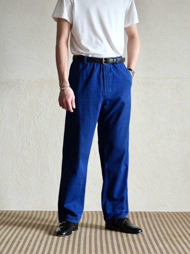 1970's Vintage Friendship -ͧ- French-Chinese 100% Cotton Work Trousers