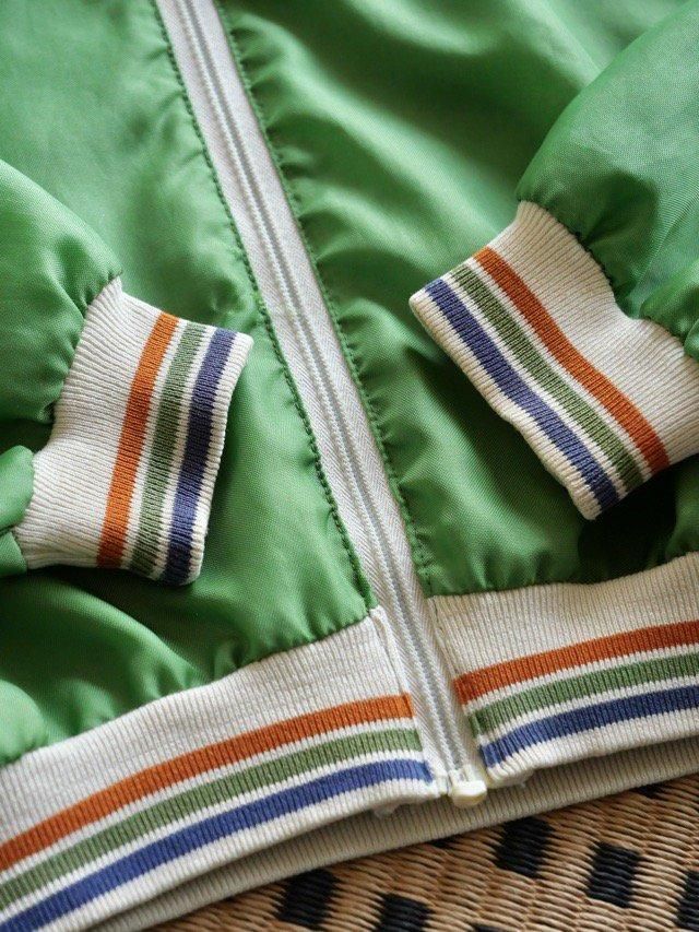 1960's Vintage Campus Nylon Track Jacket - Vintage & Archive 1960's Vintage Campus Nylon Track Jacket - Vintage & Archive