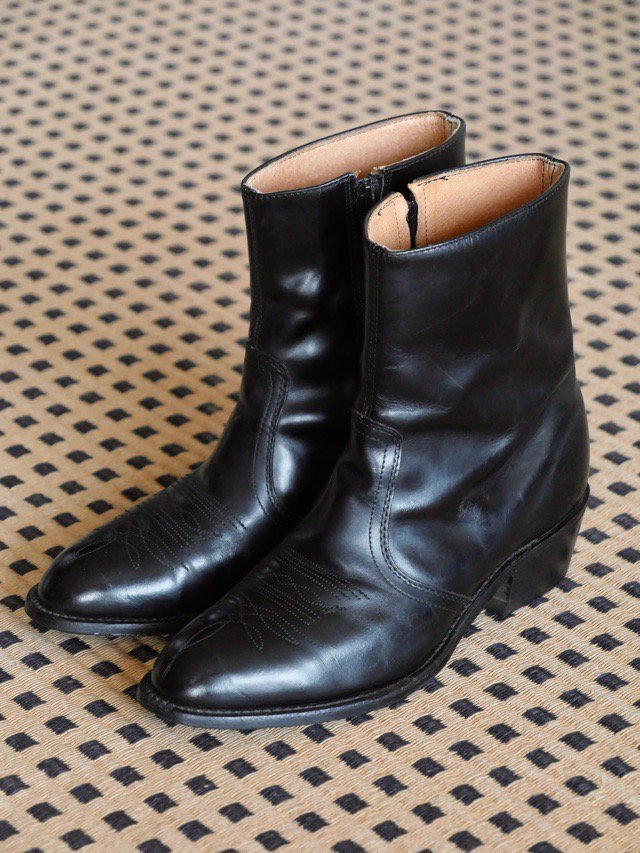1990's Vintage Zip-up Western Short Boots