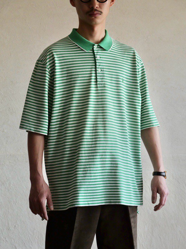 1990'~ POLO GOLF Green-border Polo Shirt