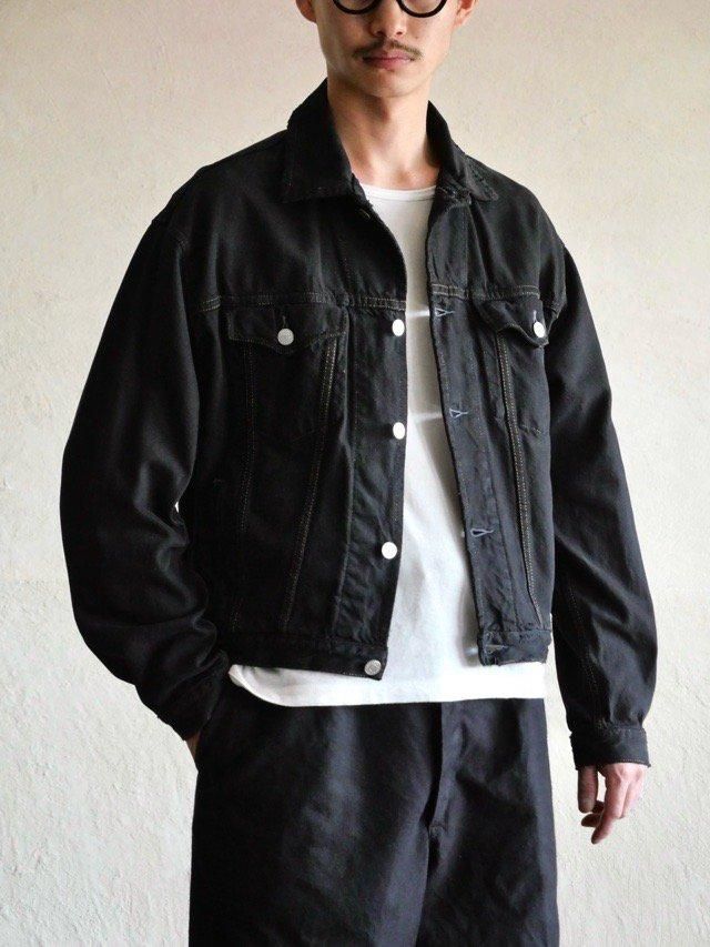 BLACK OVERDYE, 1991's Vintage Gap Denim Trucker JacketSize S