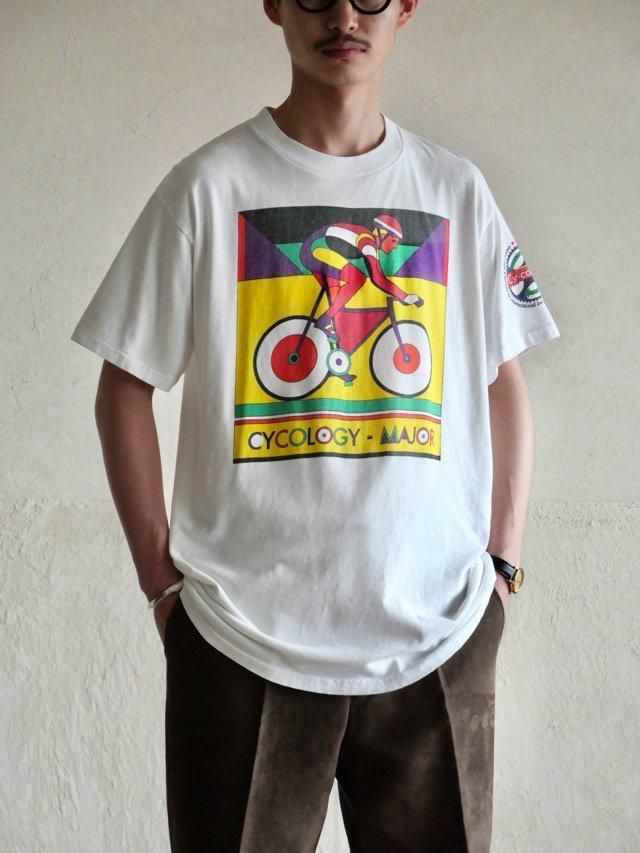 1990's Vintage Printed T-shirt "Cycology-Major"