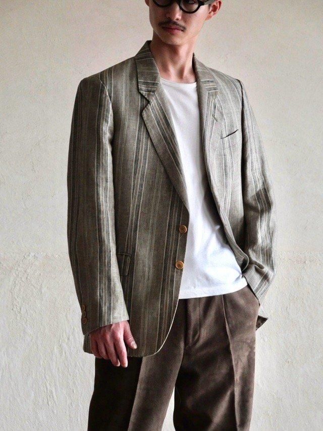 1980's Vintage Italian Tailored Pure Linen Jacket "Pronto Moda" Made in Italy.