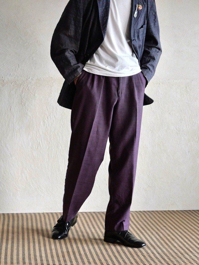 1980's USA Vintage Light Trousers, Deep Purple