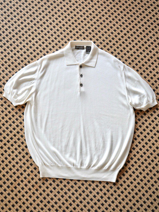 1990's Giasone 60%Cotton&40%Rayon Knit Polo