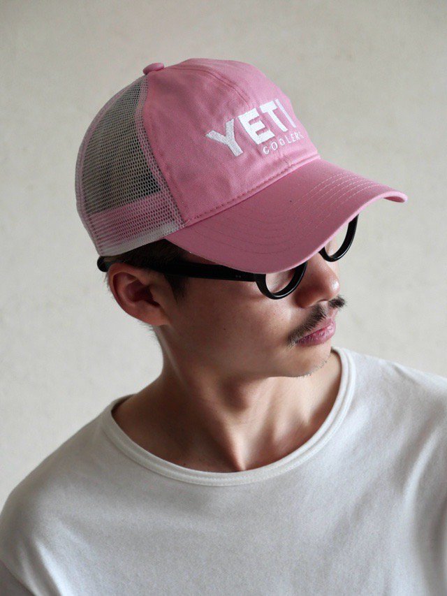 "YETI" Logo Mesh Cap, Pink&#8252;&#65038;