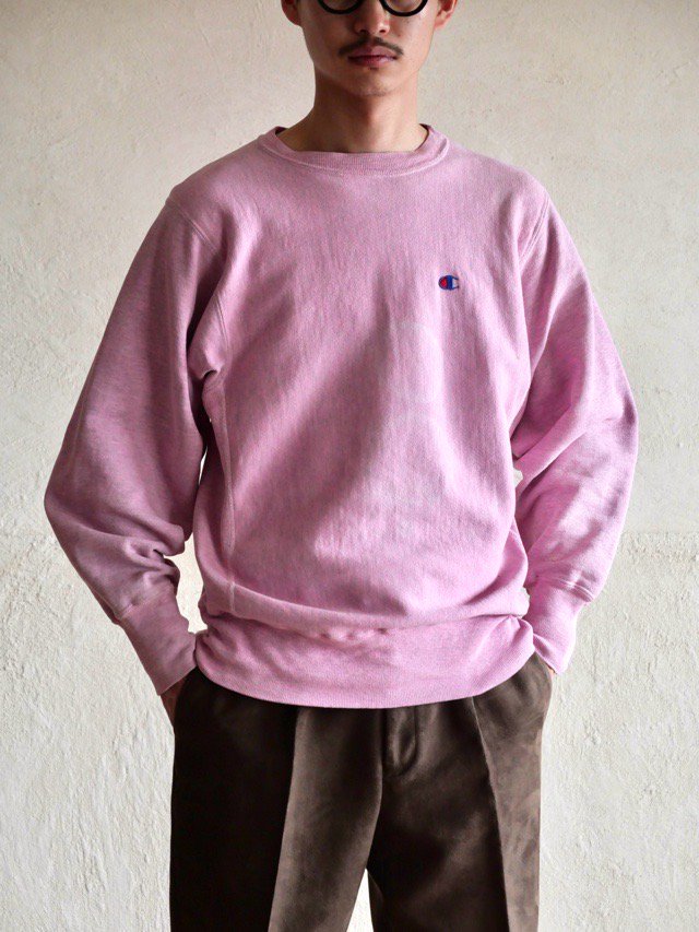1990's Vintage Champion ReverseWeave
Heather-Pink, Made in USA.