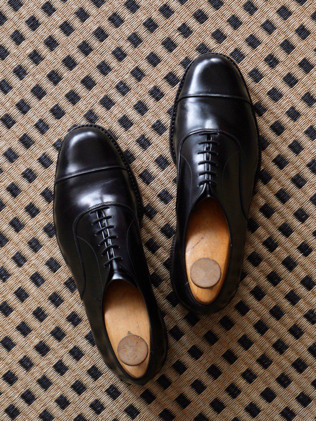 1960's Vintage McHale Leather Shoes, Black