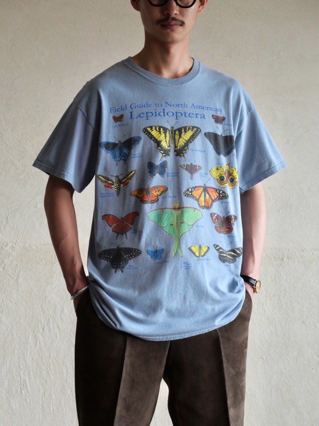 00's Printed T-shirt "North American BUTTERFLY"