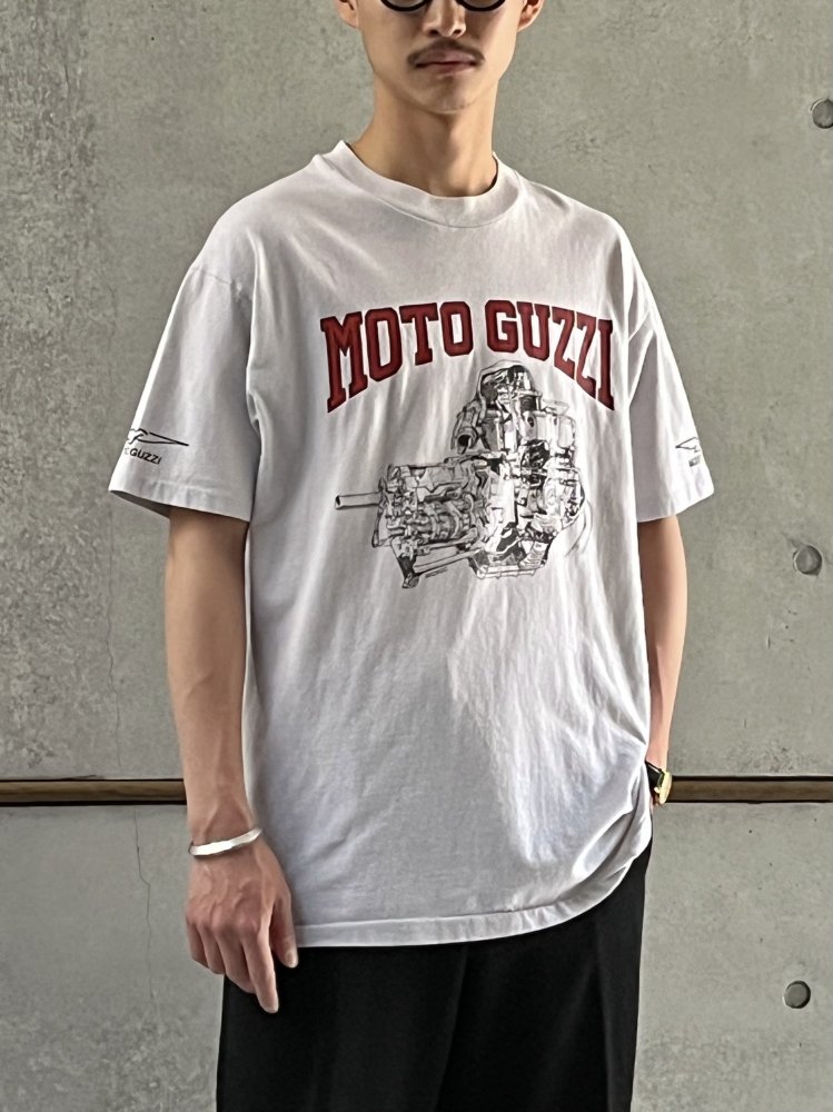 1991's Vintage Printed T-shirt "MOTO GUZZI"