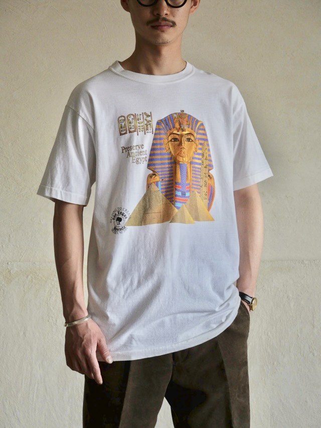 2001s Cotton S/S T-shirt Printed "Egypt"