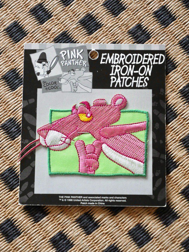 Deadstock Vintage Wappen "PINK PANTHER"Green