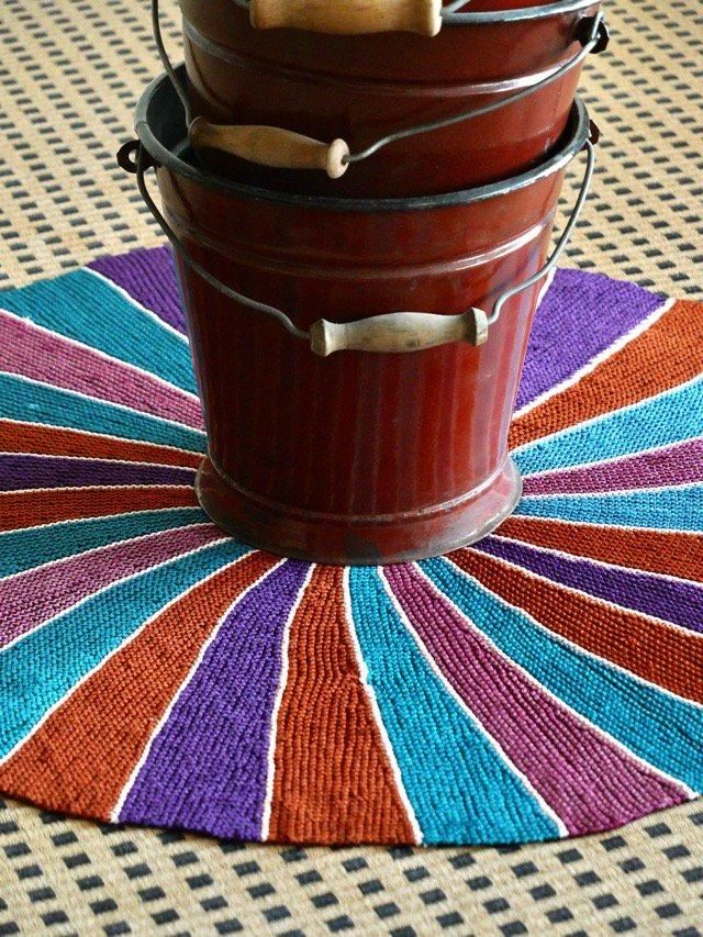 Unknown Handmade Vintage Circle Knit Rag